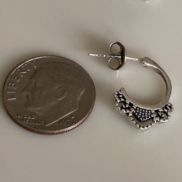 Sterling silver  earrings - Picture 3 of 4